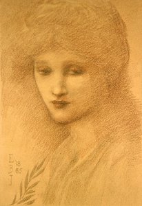Portræt af Laura Littleton af Edward Coley Burne Jones