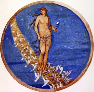 Blomsterbogen: V. Himlens rose af Edward Coley Burne Jones