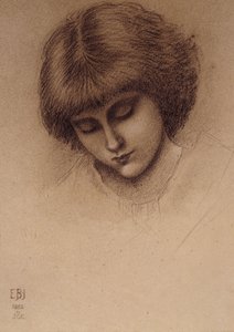 En undersøgelse for "Kong Cophetua og tiggerpigen", af Edward Burne Jones