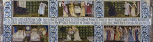 Beauty and the Beast-flisepanel, Morris, Marshall, Faulkner & Co., ca. 1867 af Edward Burne Jones