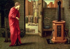 Danae ser på bygningen af det brazen tårn, 1872 af Edward Burne Jones