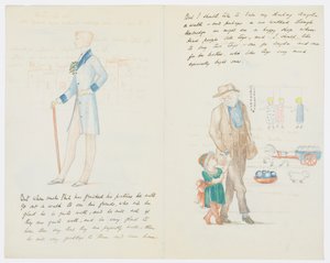 Brev til kunstnerens barnebarn Angela Thirkell (blyant på papir) af Edward Burne Jones