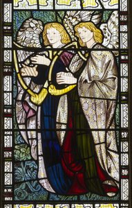 Musikalske engle, 1865 af Edward Burne Jones