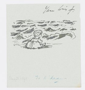 Seaside, brev til kunstnerens barnebarn, Angela Thirkell, 31. august af Edward Burne Jones
