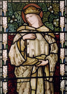 Salomon og templet, 1876 (glasmaleri) af Edward Burne Jones