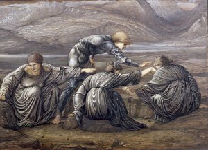 Studie for Perseus and the Graiae, 1880 (se også 80764) af Edward Burne Jones