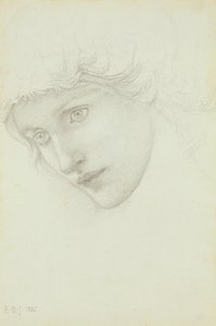 Studie for lederen af en havfrue, 1885 af Edward Burne Jones