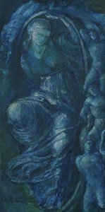 Study for the Wheel of Fortune, 1870 (wc på papir) af Edward Burne Jones
