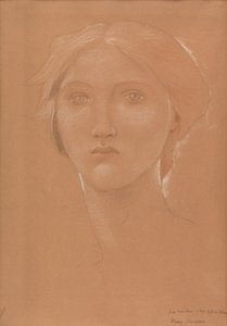 Undersøgelse af lederen af Margaret Burne-Jones til 