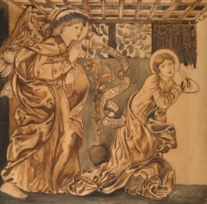 Bebudelsen, c.1862 af Edward Burne Jones