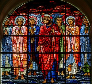 The Ascension, 1885-1897 (farvet glas) af Edward Burne Jones