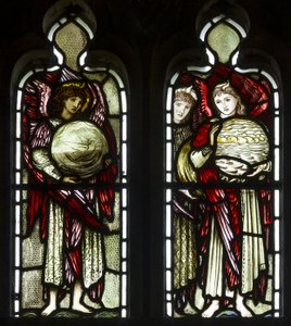The Days of Creation, 1874 (farvet glas) af Edward Burne Jones