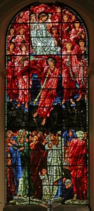 Den sidste dom, 1885-1897 (farvet glas) af Edward Burne Jones