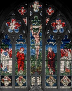 Birmingham, Acocks Green, St Mary The Virgin, East Window, Morris & Co., Edward Burne-Jones, John Henry Dearle (1859-1932), 1895 af Edward Coley and Dearle Burne Jones