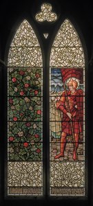 Wilden, All Saints, Morris & Co., Edward Burne-Jones, John Henry Dearle (1859-1932), Foliage & Joshua, 1902-1914, Louisa, Alfred, The Baldwins, premierminister, metodist, Worcestershire, Arts & Crafts af Edward Coley and Dearle Burne Jones