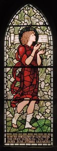 Wilden, All Saints, Morris & Co., Edward Burne-Jones, John Henry Dearle (1859-1932), Samuel, 1902-1914, Louisa, Alfred, The Baldwins, premierminister, Methodist, Worcestershire, Arts & Crafts, Rudyard af Edward Coley and Dearle Burne Jones