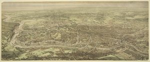 Fugleperspektiv af Bristol af Edward Colston Lavars