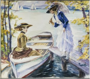 Ved anløbsbroen af Edward Cucuel