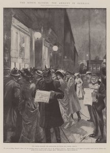 Kongens sygdom, angsten i Tyskland (litografi)