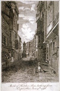Butcher Row, Westminster, London, 1796. af Edward Dayes