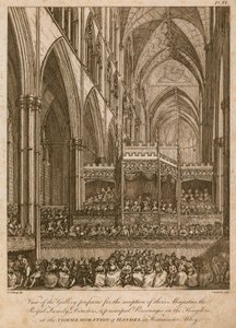 Mindehøjtidelighed for Händel, Westminster Abbey, London af Edward Dayes