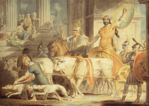 Lycurgus på vej ind i Athen; og Theseus