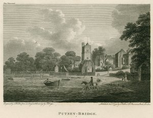 Putney Bridge, London af Edward Dayes