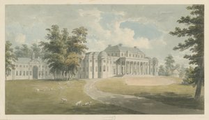 Shugborough Hall: akvarelmaleri, og [slutt det 18. århundrede] af Edward Dayes