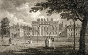 Udsigt over Buckingham House, indgraveret af W. Knight, udgivet 1799