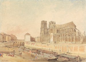 Notre Dame, Paris, fra venstre bred af Edward Duncan