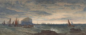 The Bass Rock at Dawn af Edward Duncan
