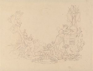 Design til illustrationer til Beethovens værker af Edward Francis Burney
