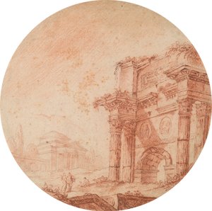 romerske ruiner af Edward Francis Burney