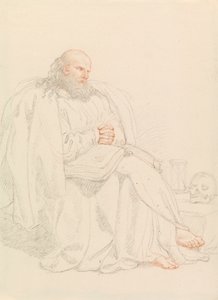 St. Jerome mediterer af Edward Francis Burney