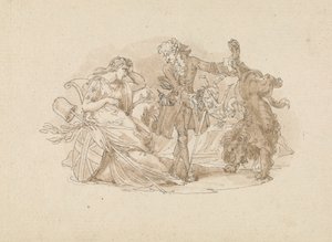 Teaterscene af Edward Francis Burney