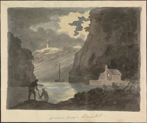 Udsigt nær Bristol af Edward Francis Burney