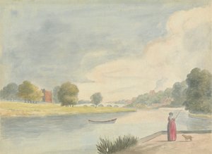 Kvinde fiskeri af Edward Francis Burney
