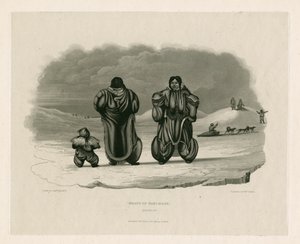 Gruppe af Eskimaux, Igloolik af Edward Francis Finden