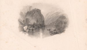 Slottet Rhinen af Edward Francis Finden