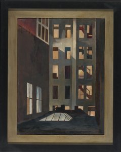 Rooftops, New York City, ca. 1916 (olie på lærred) af Edward Franklin Fisk
