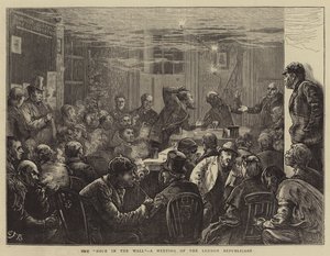 The Hole in the Wall, et møde mellem republikanerne i London af Edward Frederick Brewtnall