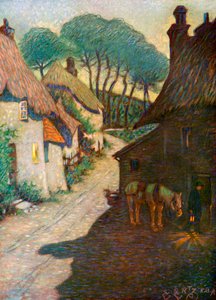 Thurlestone Village, South Devon, 1924-1926 af Edward Frederick Ertz