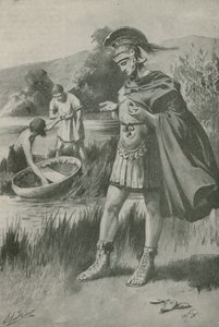 Cæsar på den lille skatteø (litografi) af Edward Frederick Skinner