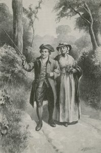 Sjældne Kate Blake og hendes William (litografi)