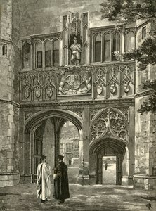 Principal Gateway, Trinity College, slutningen af det 19. århundrede. af Edward Gascoin