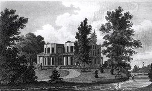 Lord Nelsons Villa i Merton, udgivet 1806 af Edward Gyfford