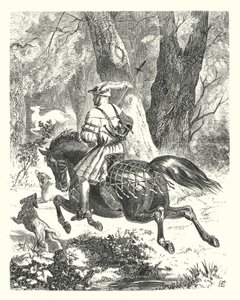 En gammel ballade omskrevet (gravering) af Edward Henry (after) Corbould