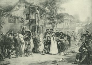 Chaucer and the Canterbury Pilgrims (gravure)