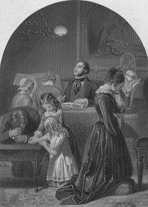Familiegudstjeneste, c1870