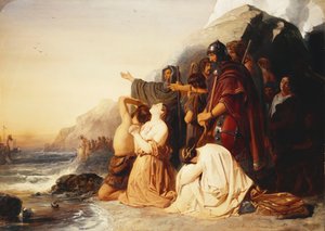 Briterne beklager den sidste romerske legions afgang, 1843